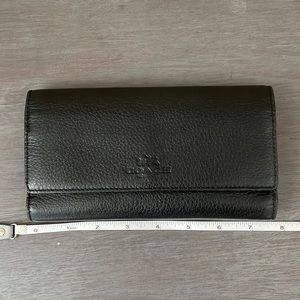 Coach wallet- black leather